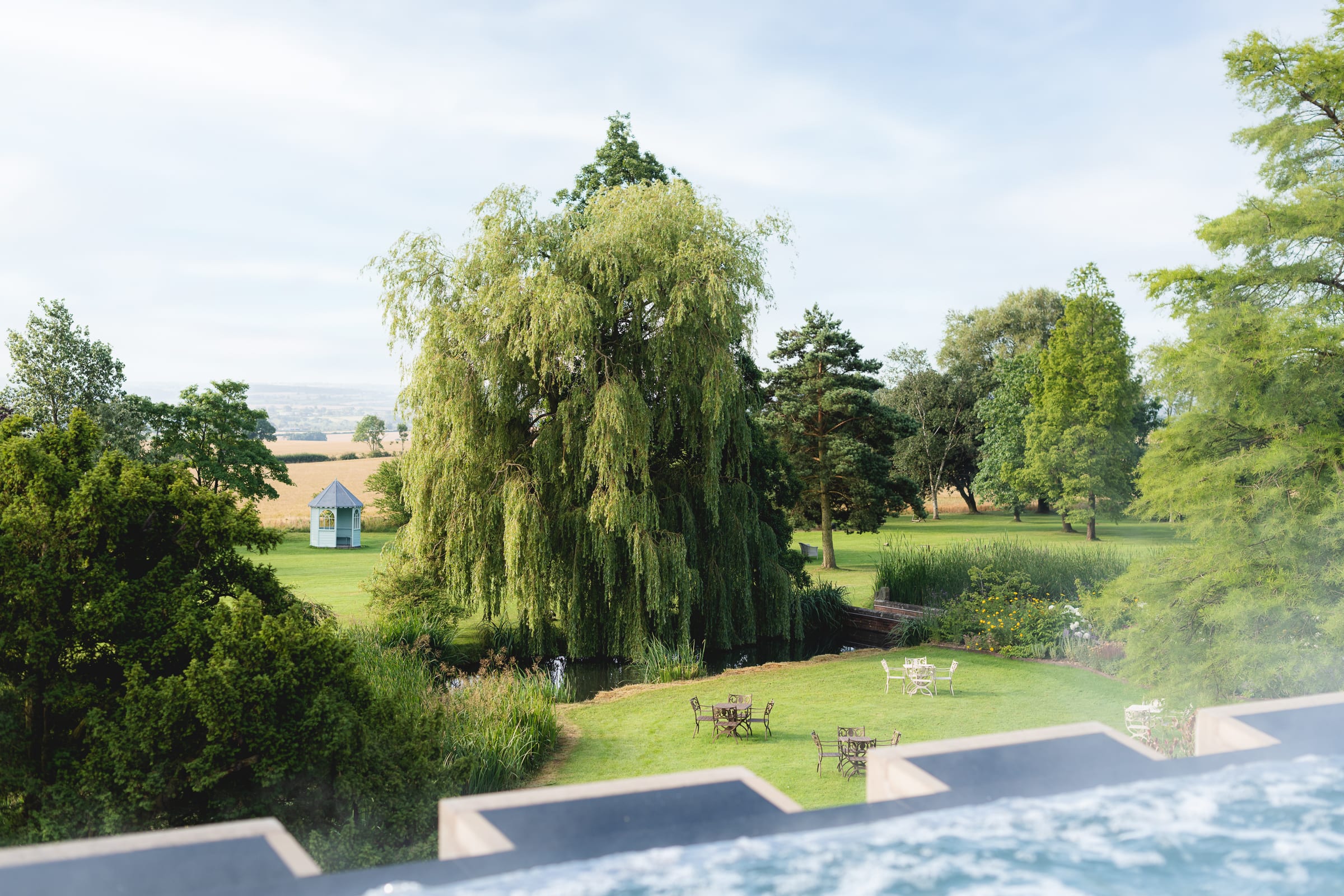 Best Spa Hotels UK Ragdale Hall Infinity Roof Top Pool